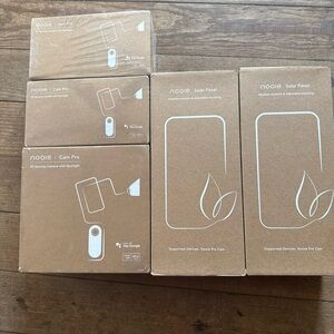 Nooie Security Camera PRO 3Pack-2pack Solar Panels-1 base station Beige MSRP$279